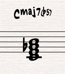 аккорд Cmaj7(b5)