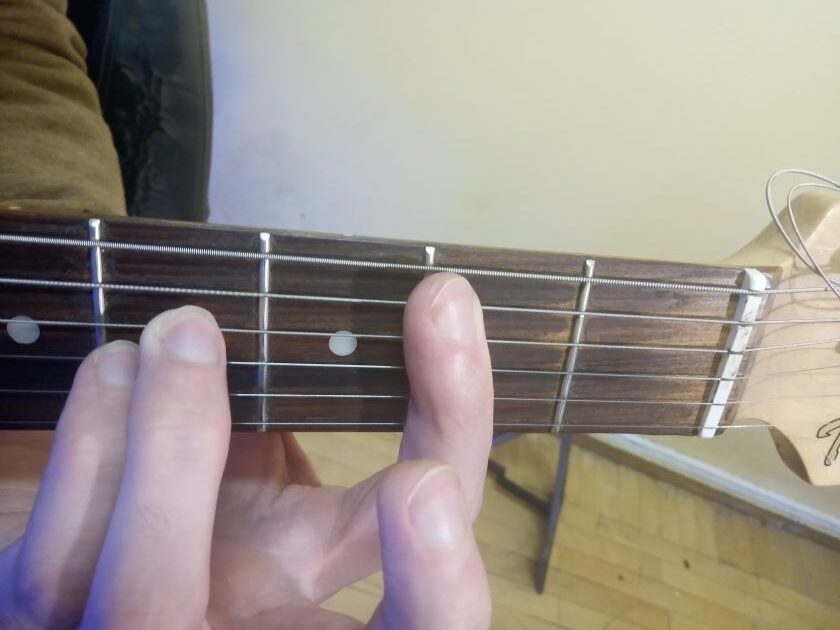 Как зажимать аккорд Bsus2